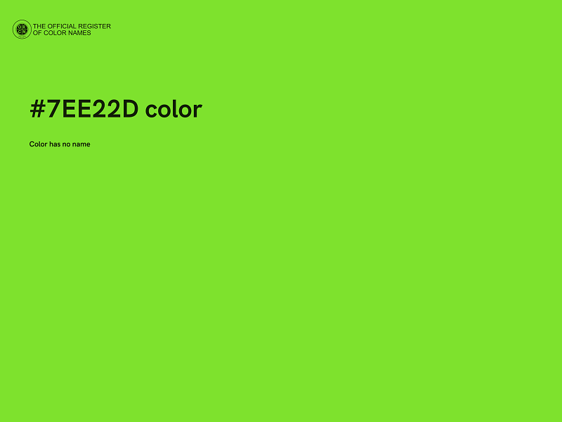 #7EE22D color image