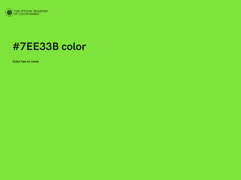 #7EE33B color image