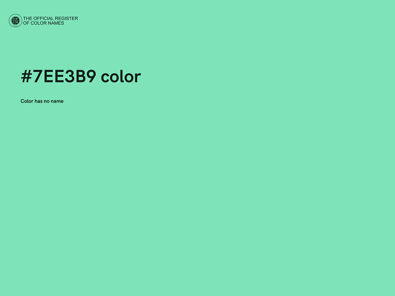 #7EE3B9 color image