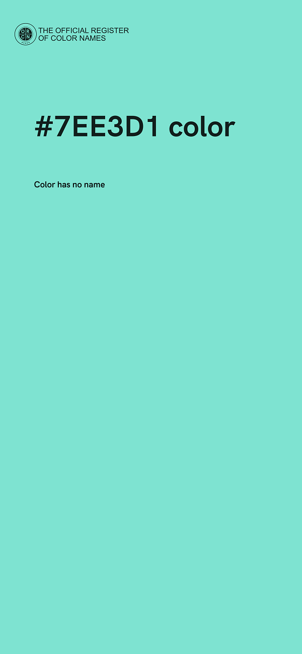 #7EE3D1 color image