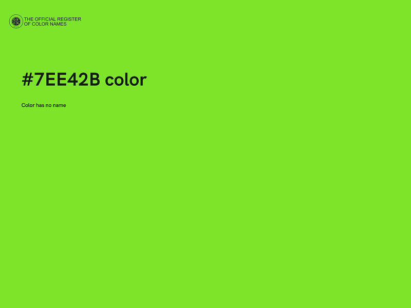 #7EE42B color image