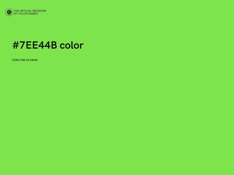 #7EE44B color image