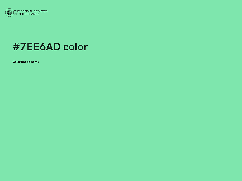 #7EE6AD color image