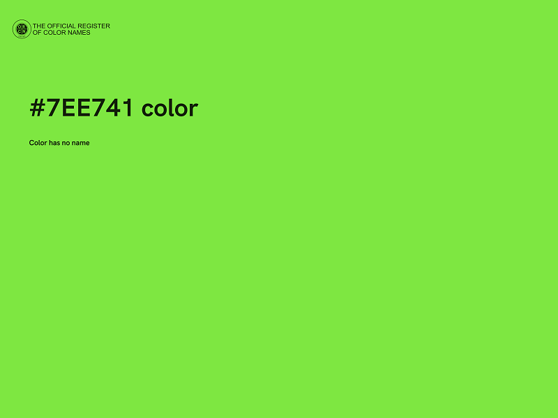 #7EE741 color image