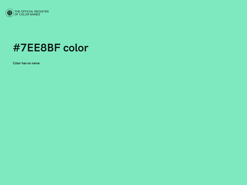 #7EE8BF color image
