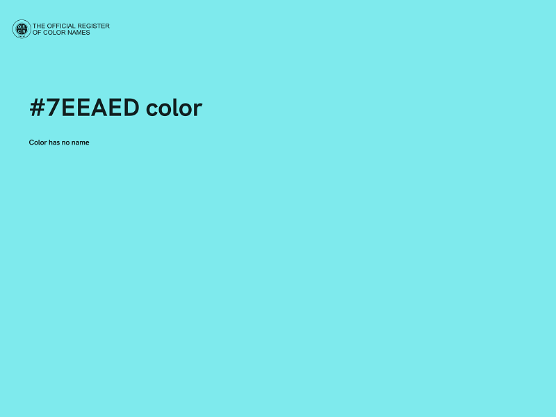 #7EEAED color image