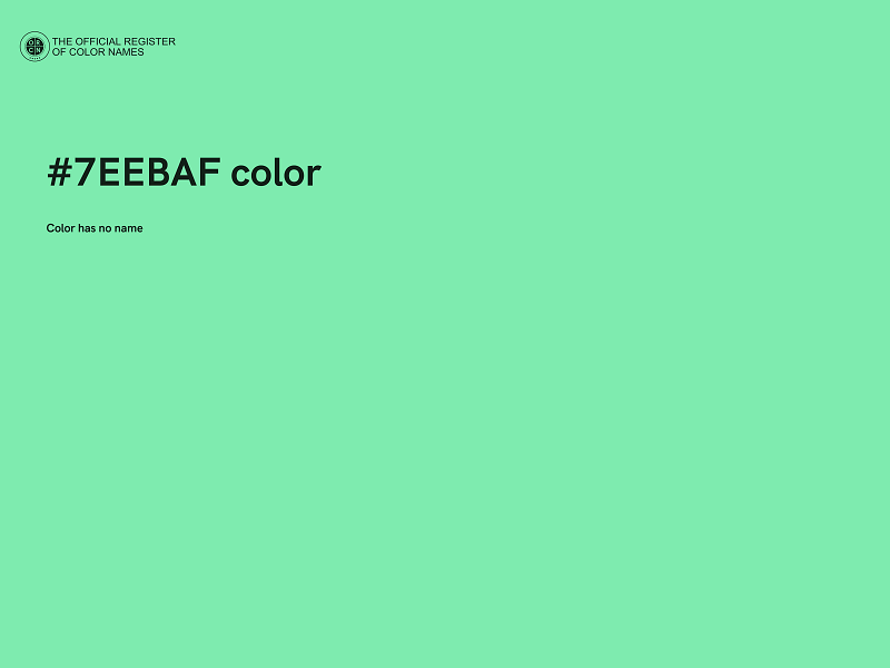 #7EEBAF color image