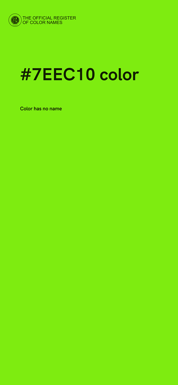 #7EEC10 color image