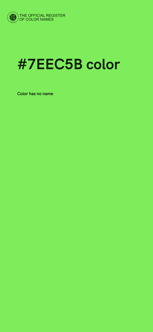 #7EEC5B color image