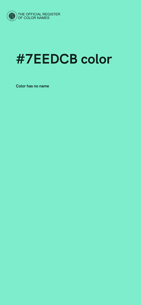 #7EEDCB color image