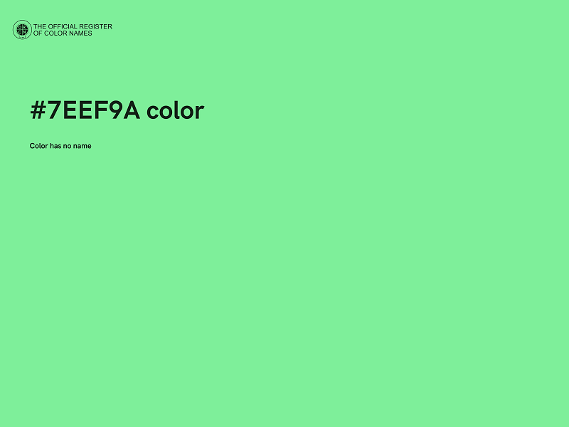 #7EEF9A color image