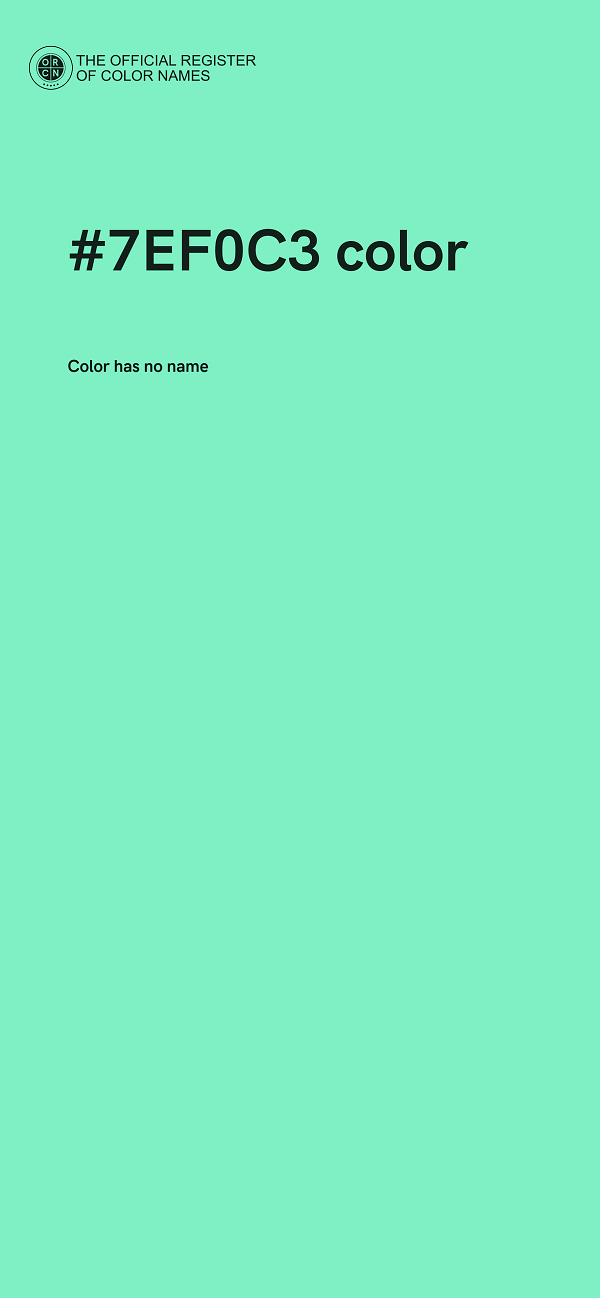 #7EF0C3 color image