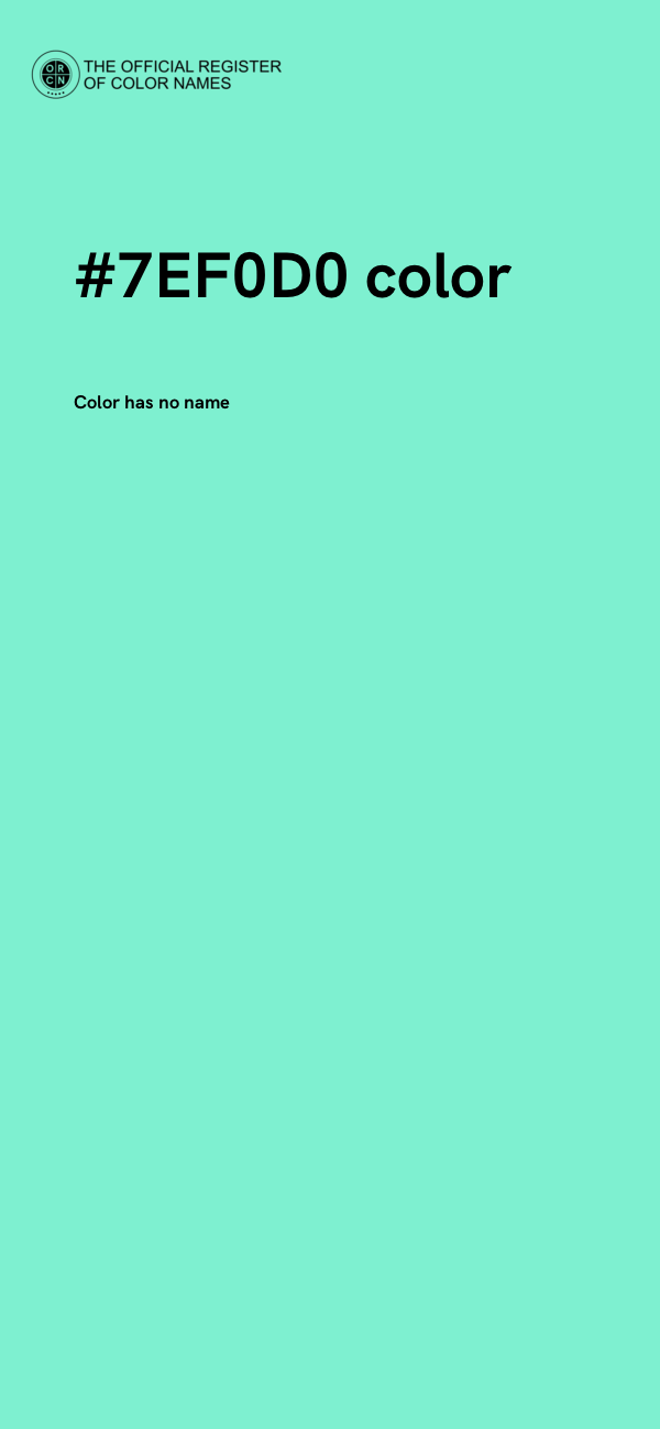#7EF0D0 color image