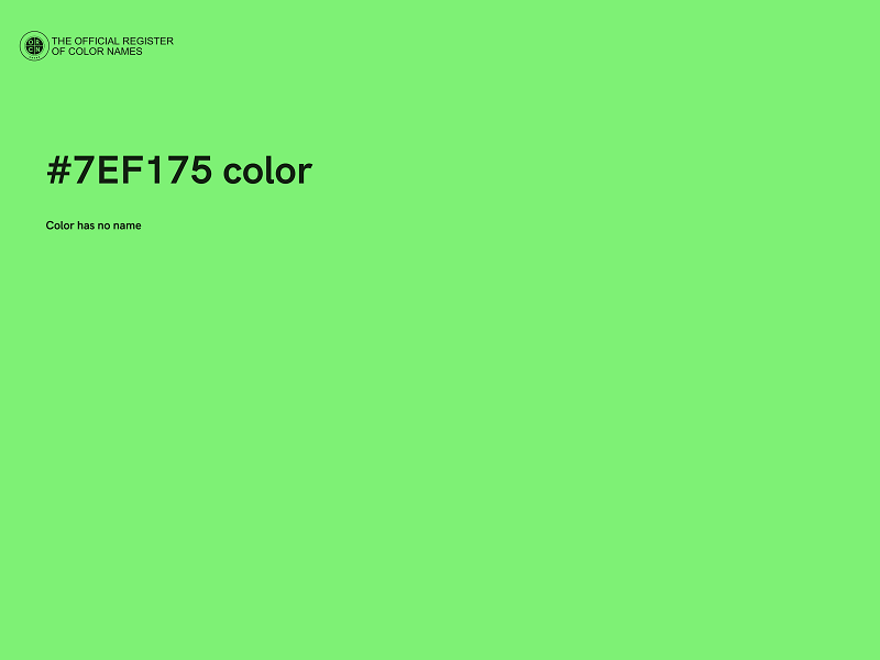 #7EF175 color image