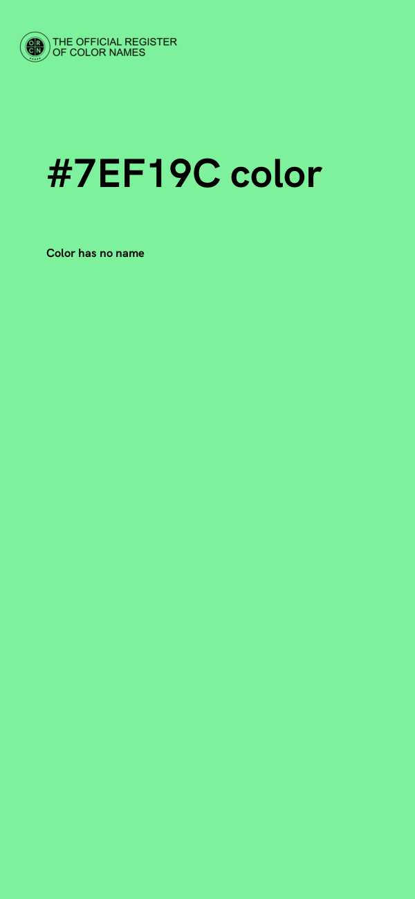 #7EF19C color image