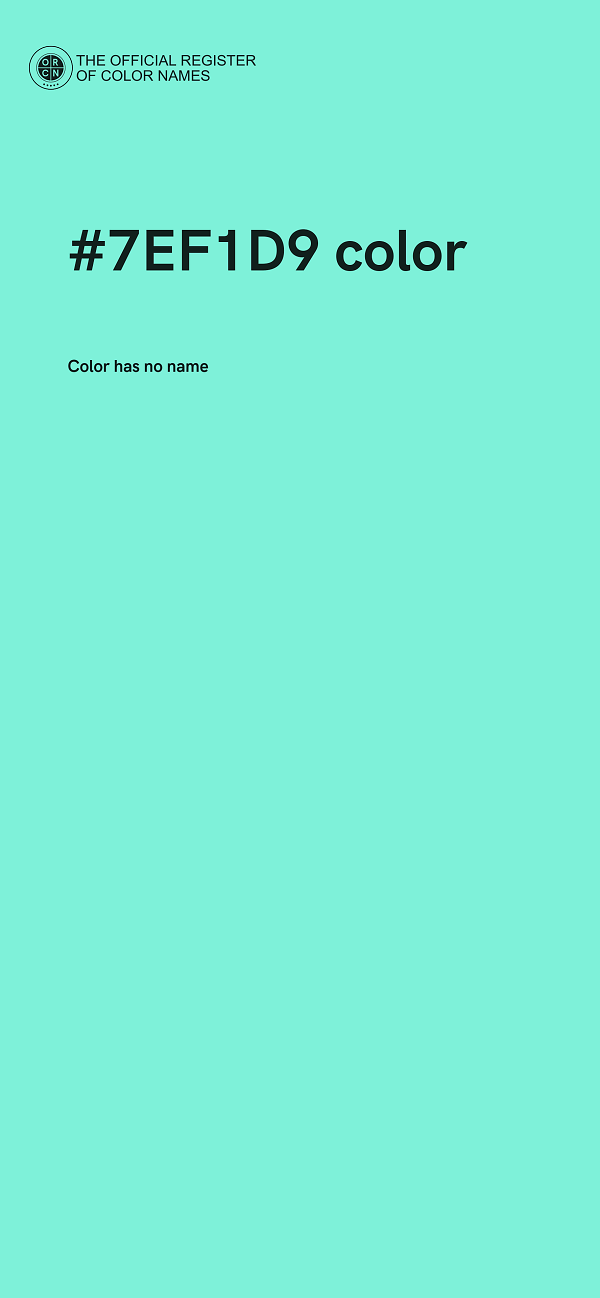 #7EF1D9 color image