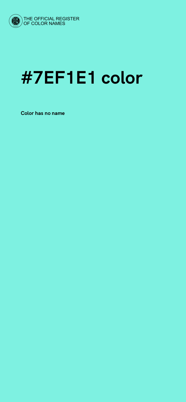 #7EF1E1 color image