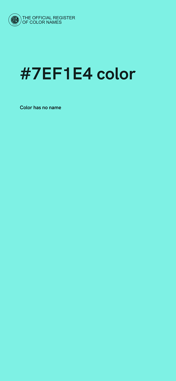 #7EF1E4 color image