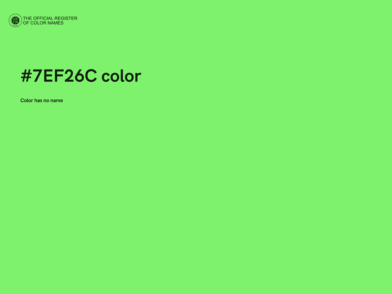 #7EF26C color image