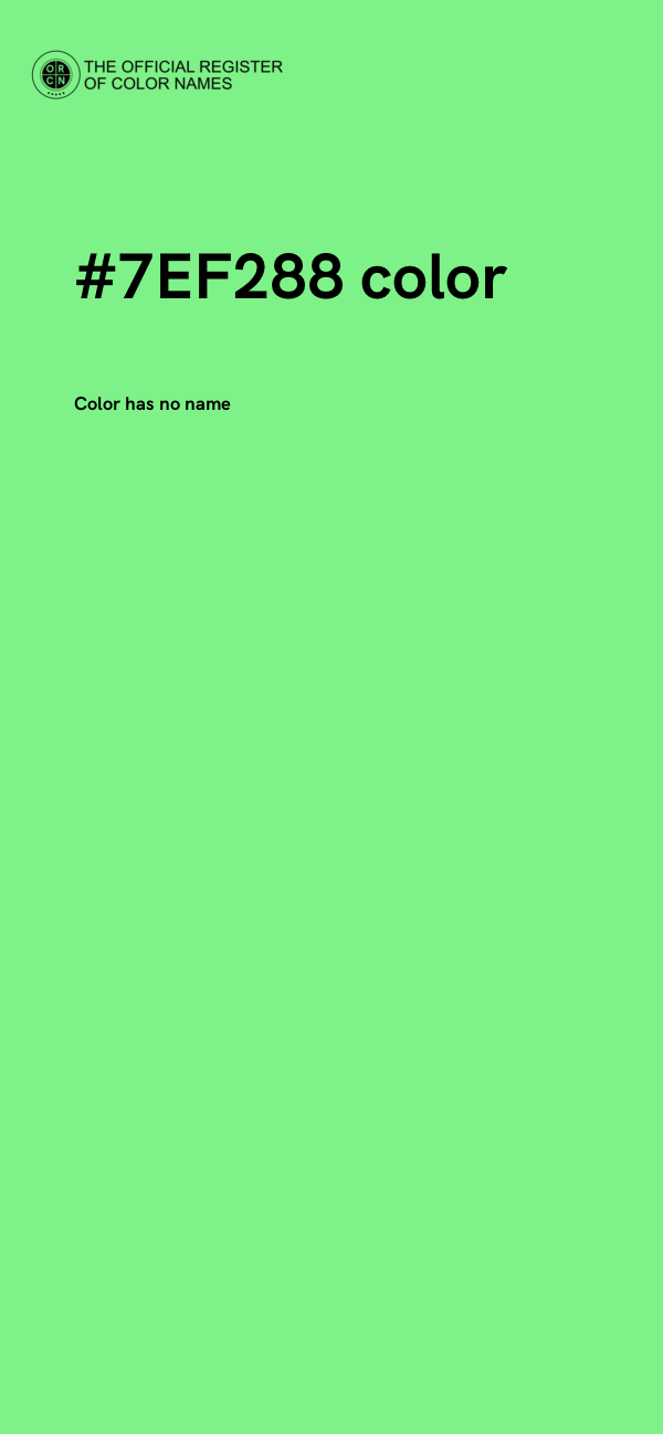 #7EF288 color image