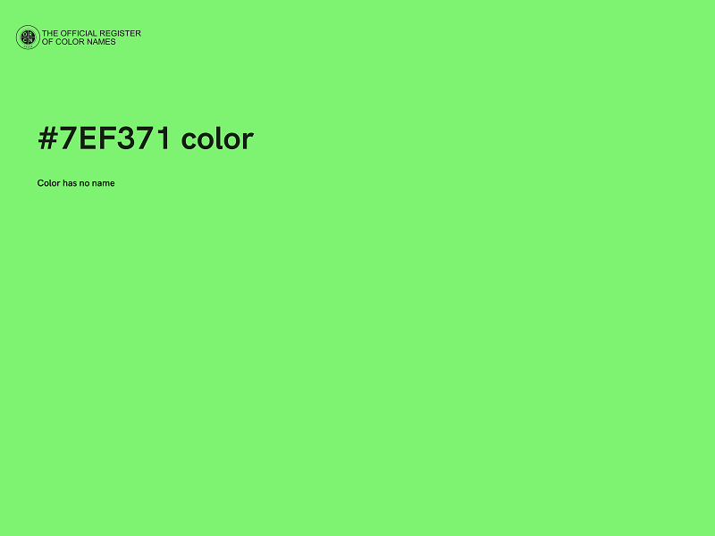 #7EF371 color image