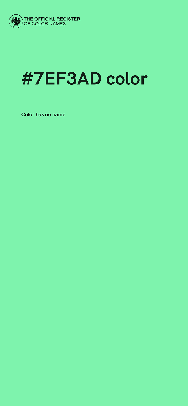 #7EF3AD color image