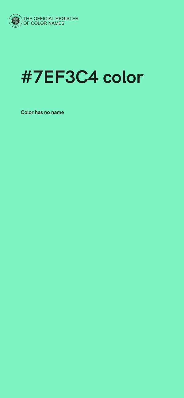 #7EF3C4 color image