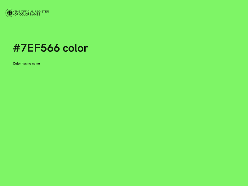 #7EF566 color image