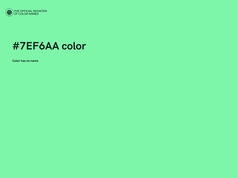 #7EF6AA color image