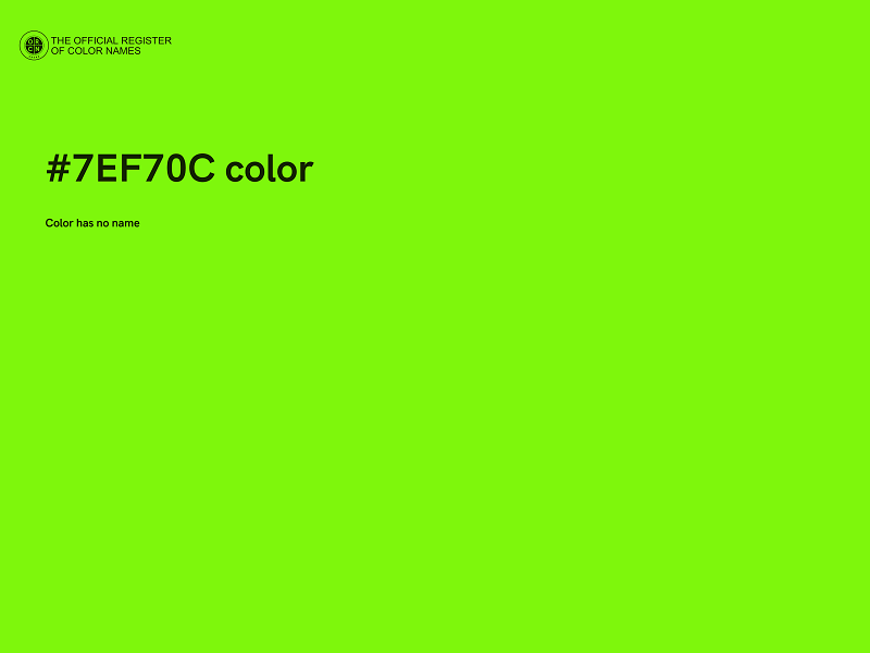 #7EF70C color image