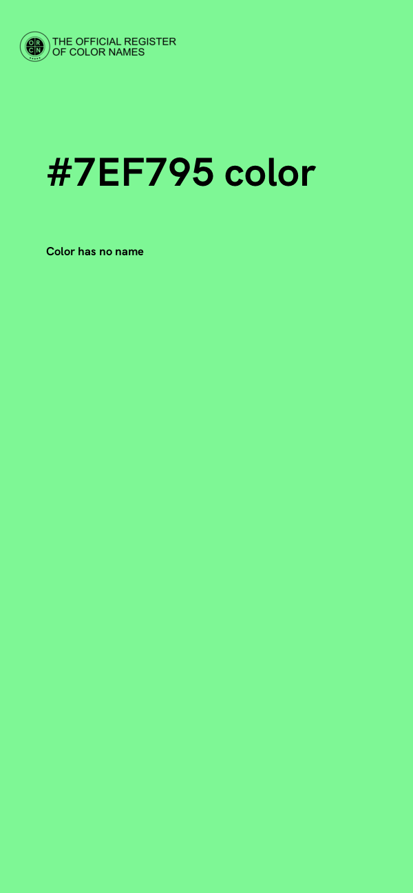 #7EF795 color image