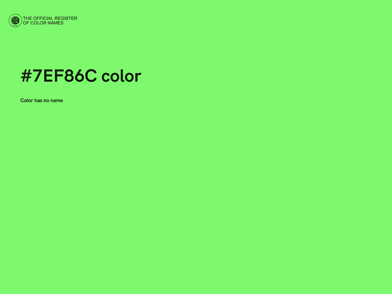 #7EF86C color image