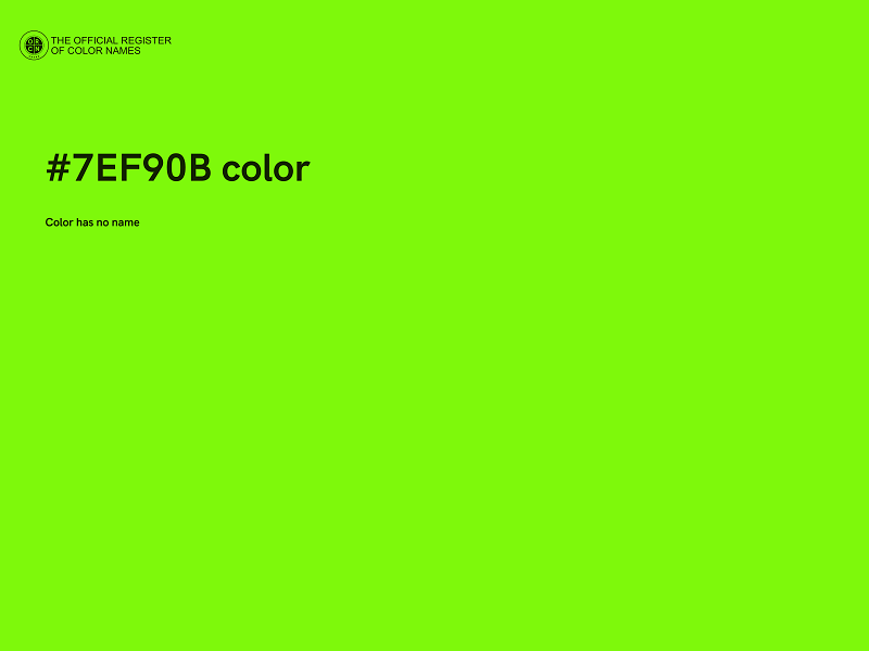 #7EF90B color image