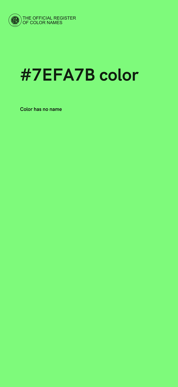#7EFA7B color image