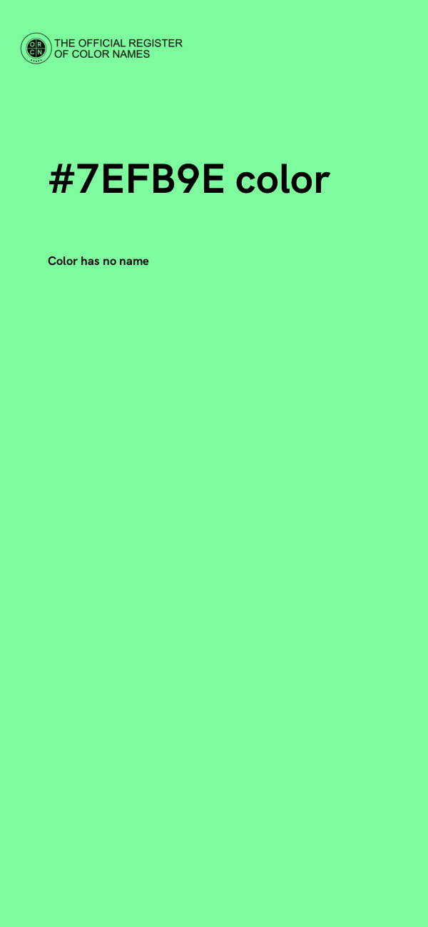 #7EFB9E color image