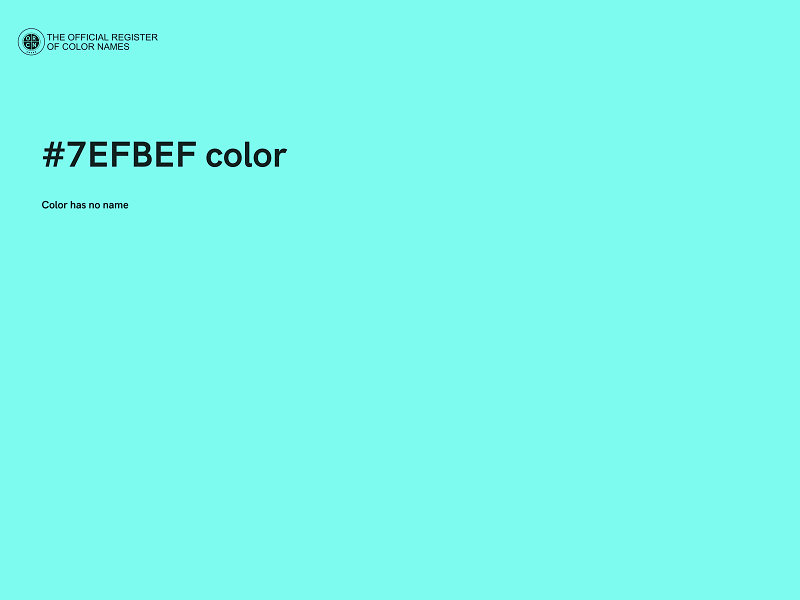 #7EFBEF color image