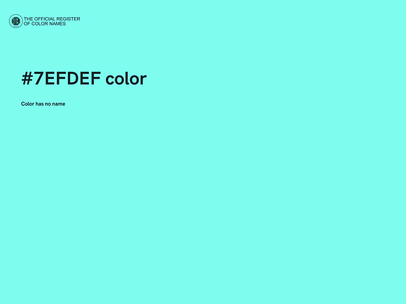 #7EFDEF color image