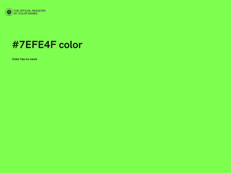 #7EFE4F color image