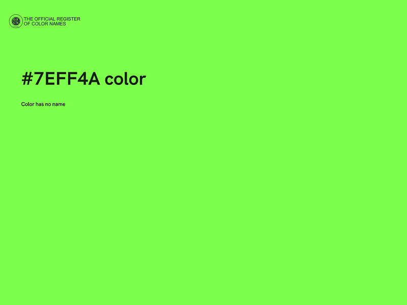 #7EFF4A color image