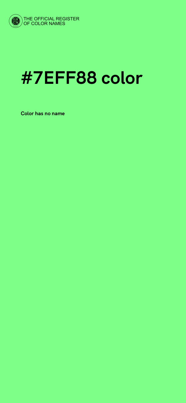 #7EFF88 color image