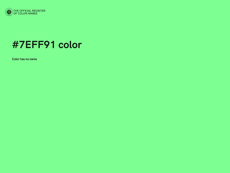 #7EFF91 color image