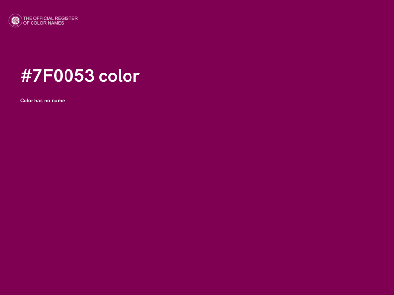 #7F0053 color image