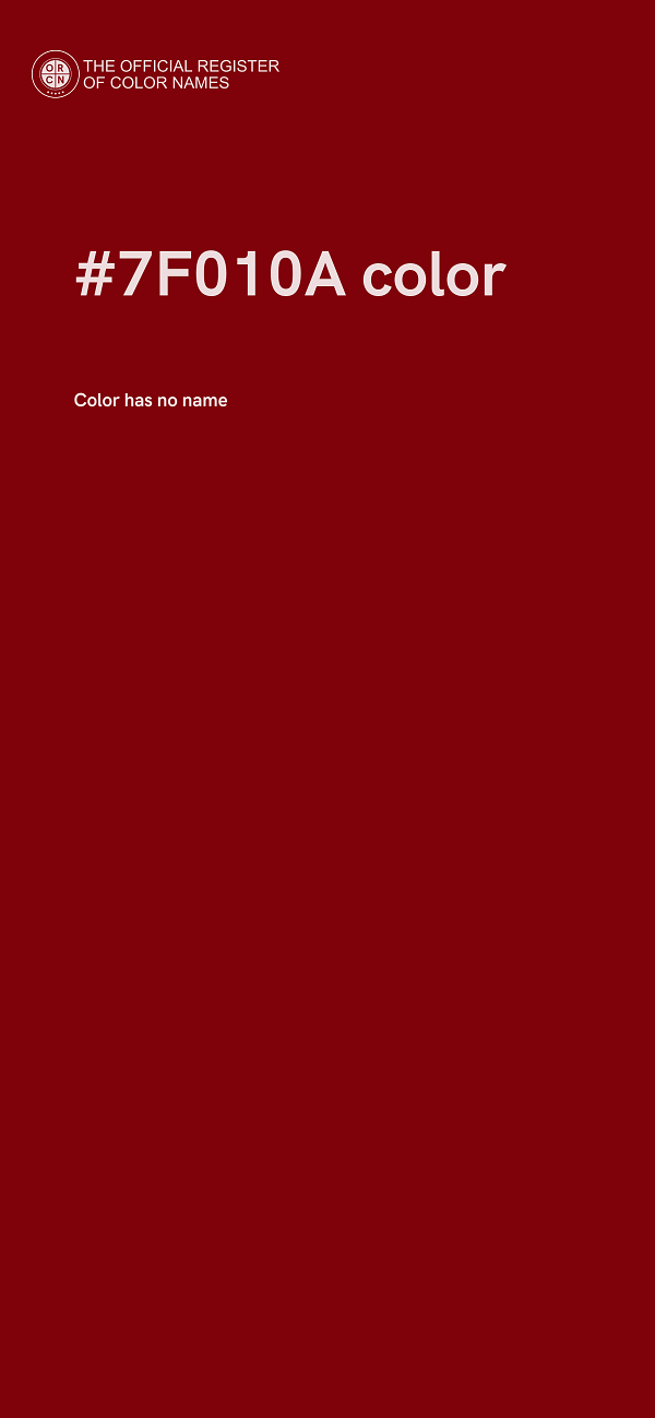 #7F010A color image