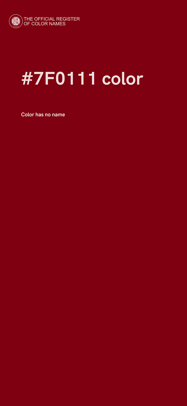 #7F0111 color image