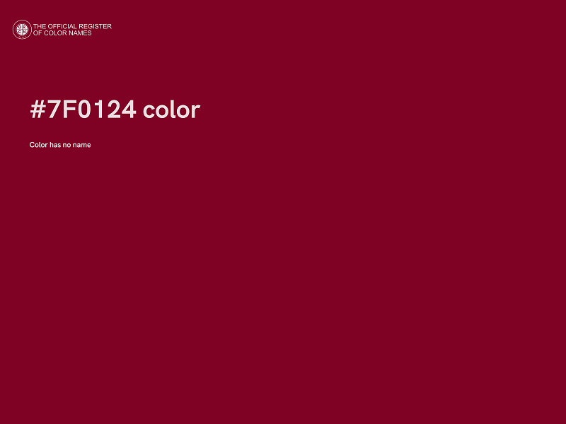 #7F0124 color image