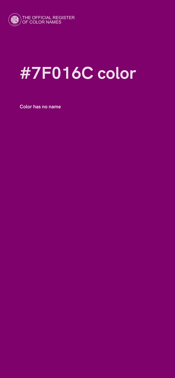 #7F016C color image