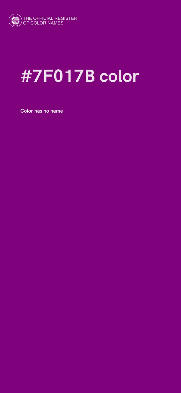 #7F017B color image