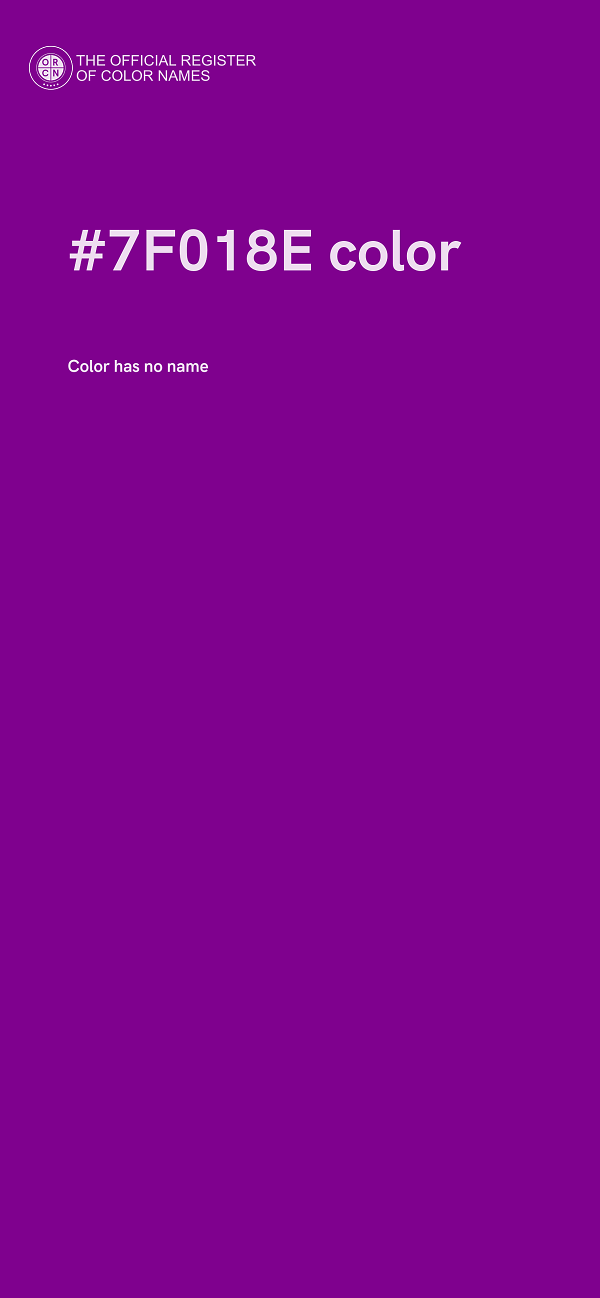 #7F018E color image