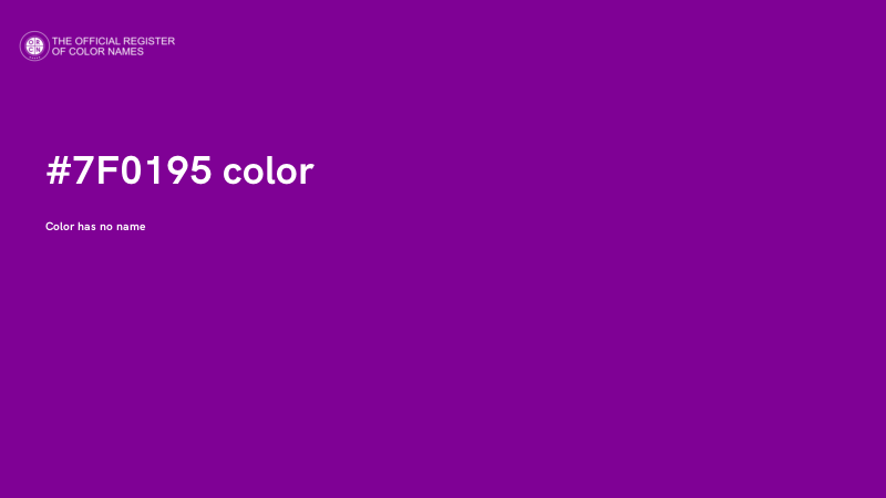 #7F0195 color image