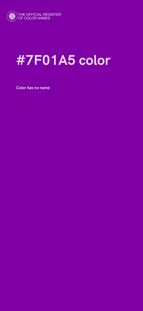 #7F01A5 color image